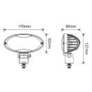 Gopart Ultraszéles fényvető LED munkalámpa ovális alakú 3500 lm 40 W
