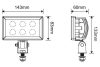 Gopart Fényvető LED munkalámpa téglalap alakú 2400 lm 30 W