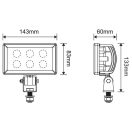 Gopart Fényvető LED munkalámpa téglalap alakú 2400 lm 30 W