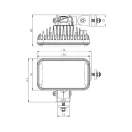Gopart Tükröződésmentes fényvető LED munkalámpa téglalap alakú 5600 lm 60 W