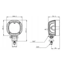 Gopart Fényvető LED munkalámpa négyzet alakú 7200 lm 54 W