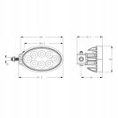 Gopart Fényvető LED munkalámpa ovális alakú 5320 lm 56 W