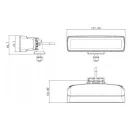 Gopart Tükröződésmentes fényvető LED munkalámpa téglalap alakú 2880 lm 30 W