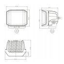 Gopart Fényvető LED munkalámpa négyzet alakú 3100 lm 70 W