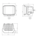 Gopart Fényvető LED munkalámpa négyzet alakú 5060 lm 70 W
