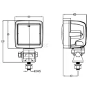 Gopart Fényvető LED munkalámpa négyzet alakú 6600 lm 45 W