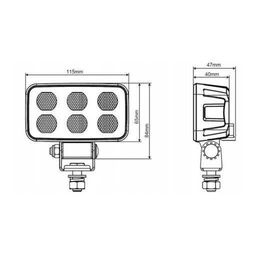 Gopart Fényvető LED munkalámpa téglalap alakú 4630 lm 60 W