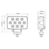 Gopart Fényvető LED munkalámpa téglalap alakú 8950 lm 100 W