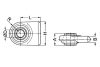 Felhegeszthető gömbfej lapos 22,6 mm