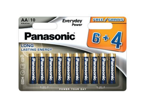 PANASONIC AA/ceruza tartós alkáli elem 1,5 V (10 db)