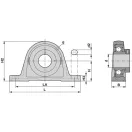 Állócsapágy INA/FAG PASE25