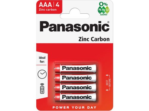 PANASONIC AAA/mikro cink-mangán tartós elem 1,5 V (4 db)