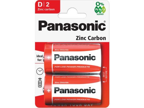 PANASONIC D/góliát cink-mangán tartós elem 1,5 V (2 db)