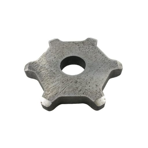 Lánckerék 12 x 80 mm, 6 fogas, Ø45 mm