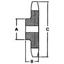 Lánckerék Kohlswa 7 fogas
