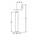 Támasztóláb állítható Simol STR18