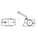 Támasztókerék-tartó Simol STRMR1066