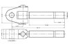 Menetes villafej bal M30x3,0 - 25,4 mm