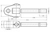 Menetes villafej bal M30x3,5 - 25,4 mm