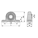 Állócsapágy Timken UCP 306