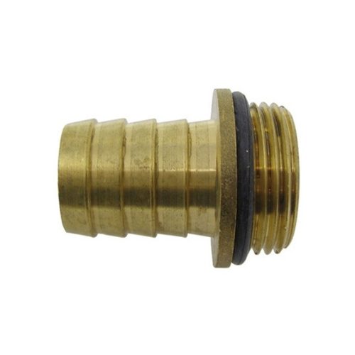 Sárgaréz tömlőcsonk gallérral és O-gyűrűvel 1 1/4" x 1 1/4"