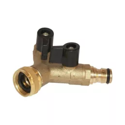   Kramp Kétutas csapcsatlakozó belső menettel sárgaréz 3/4" x 1/2"