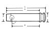 Csapszeg 16x43 mm