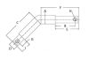 Felső támasztórúd csapszeg 22/28/22x22 mm