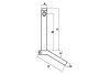 Csapszeg mozgatható fogantyúval és lánccal 22x123 mm