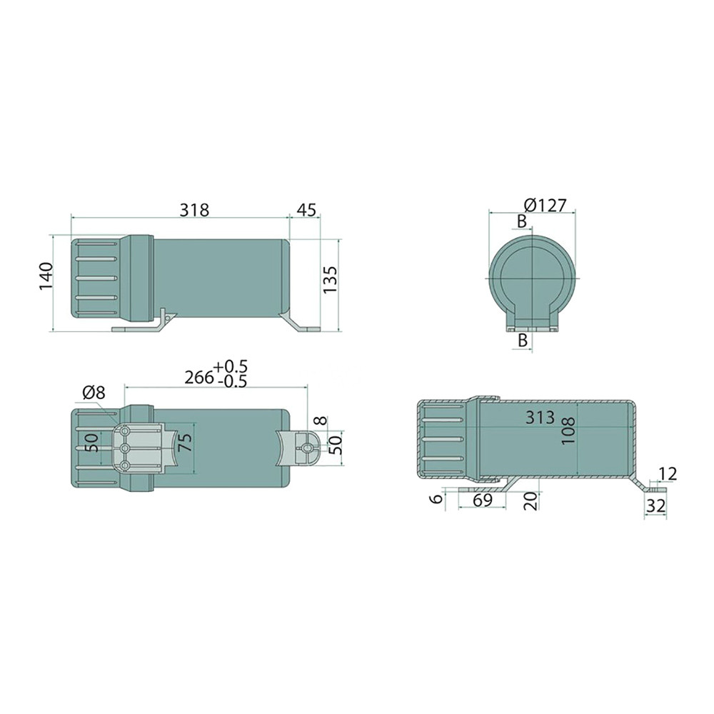 Irattartó henger nagy Ø104 x 310 mm Irattartó henger nagy Ø104 x 310 mm