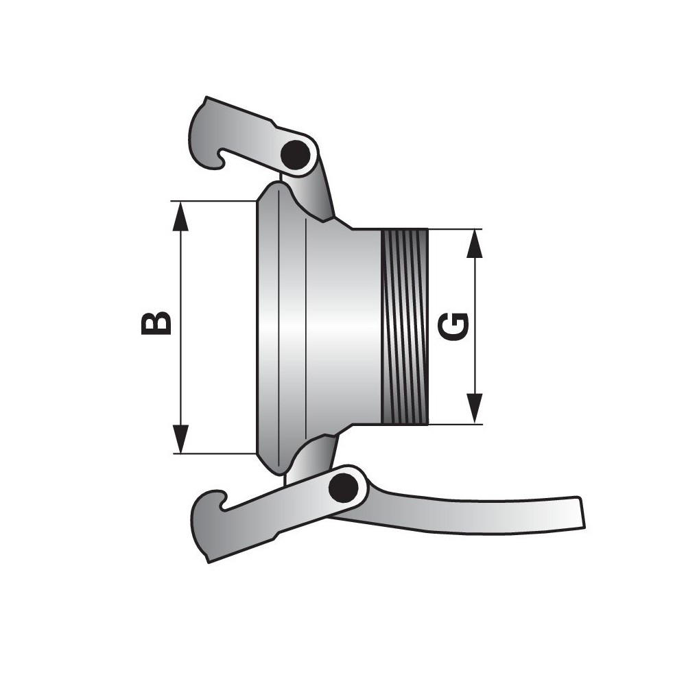 Olasz csatlakozó M-elem menettel 5" / 5" Olasz csatlakozó M-elem menettel 5" / 5"
