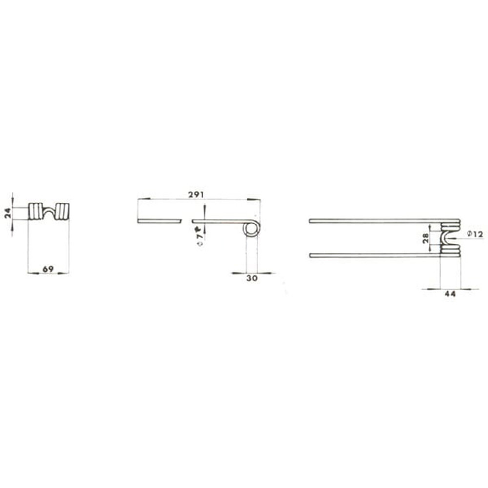 Rendterítő fog Braun 7530.031.01 - 291 mm x 69 mm