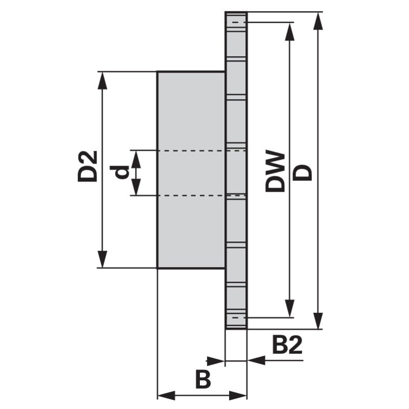 Agyas lánckerék simplex Longlife 10B-1 (5/8" x 3/8") - 21 fog