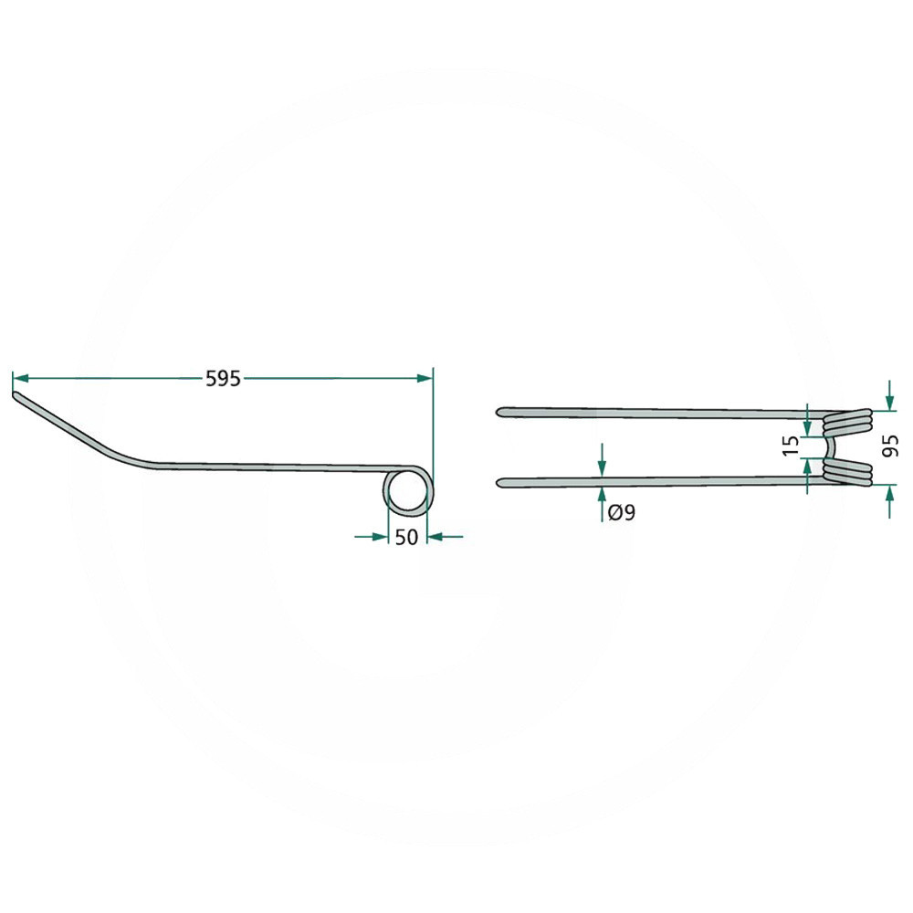 Rendsodró fog készlet Kuhn - 595 mm x 95 mm (10 db) Rendsodró fog készlet Kuhn - 595 mm x 95 mm (10 db)