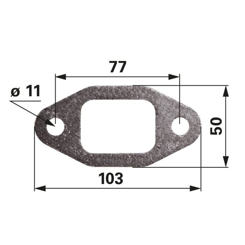 Kipufogótorok tömítés Steyr 504081248, 2853800