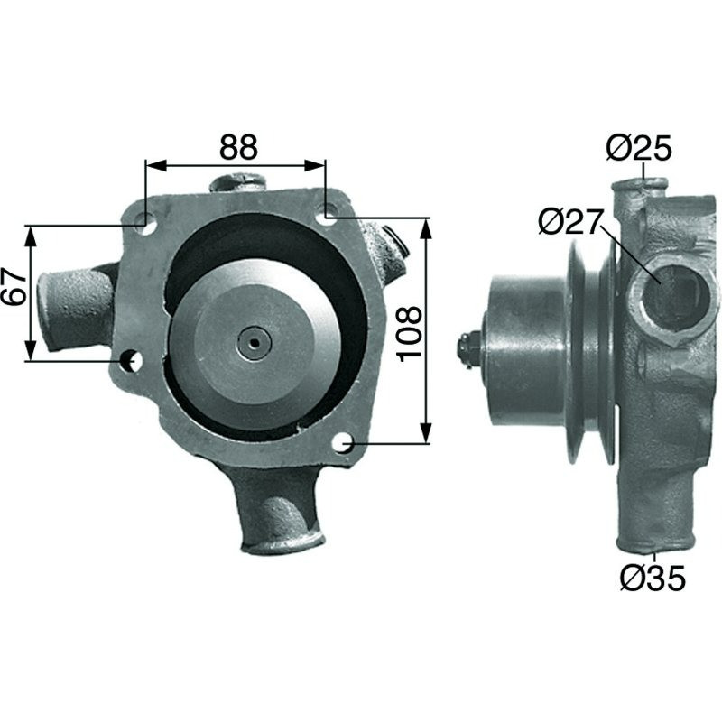 Vízszivattyú Massey Ferguson 3641250M91