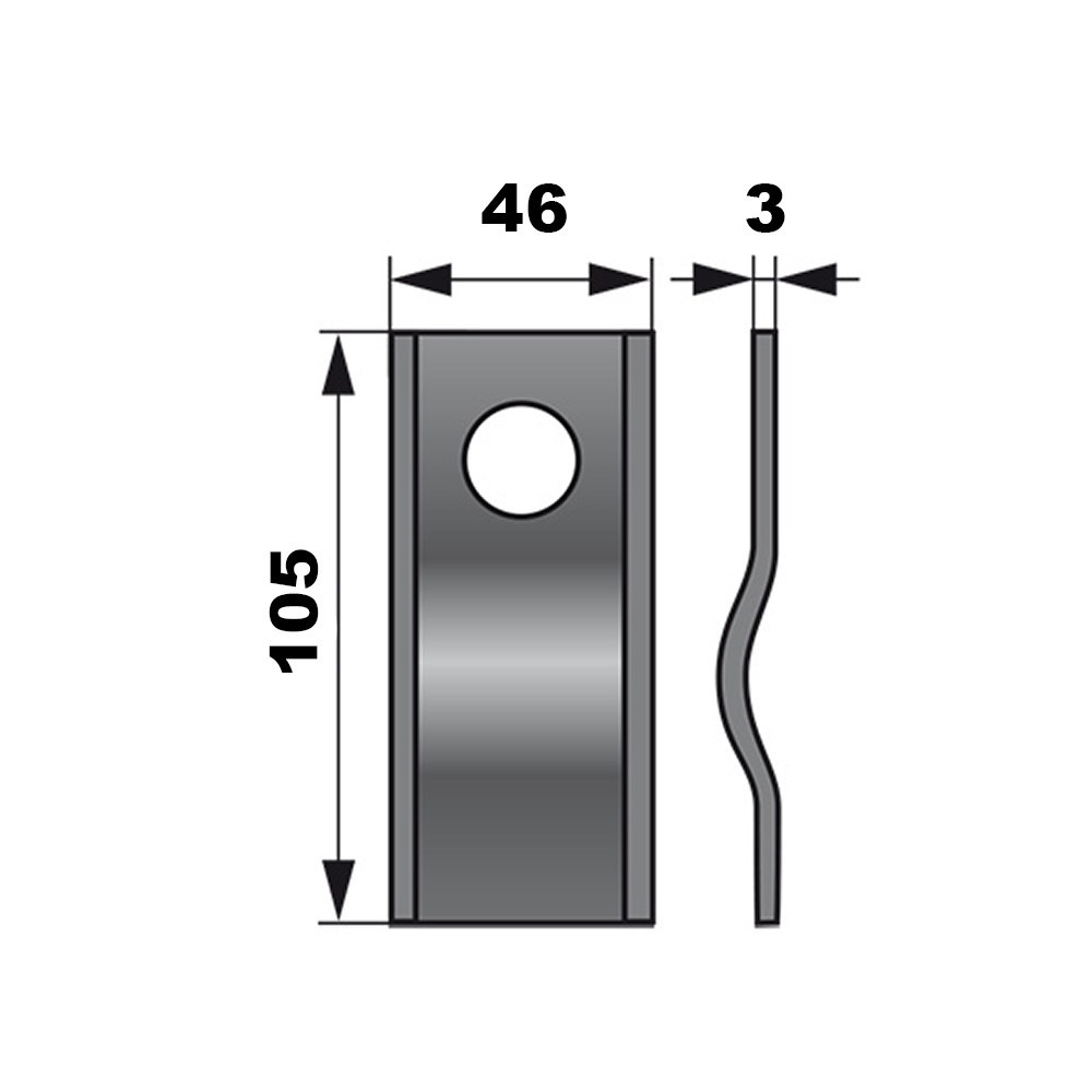 Kaszapenge készlet PZ 105 x 46 x 3 mm (25 db)