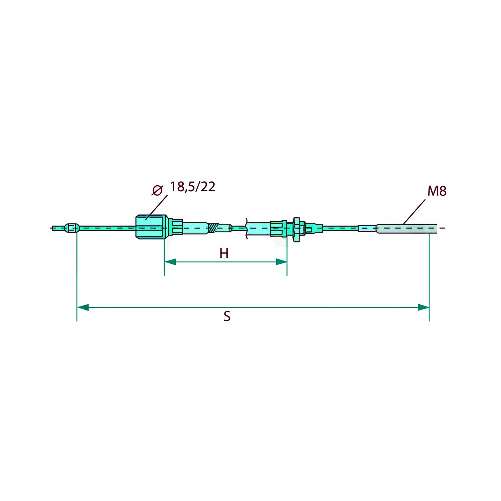 Fékbowden KNOTT nippellel és menettel 82333921117 - 1740 mm Fékbowden KNOTT nippellel és menettel 82333921117 - 1740 mm