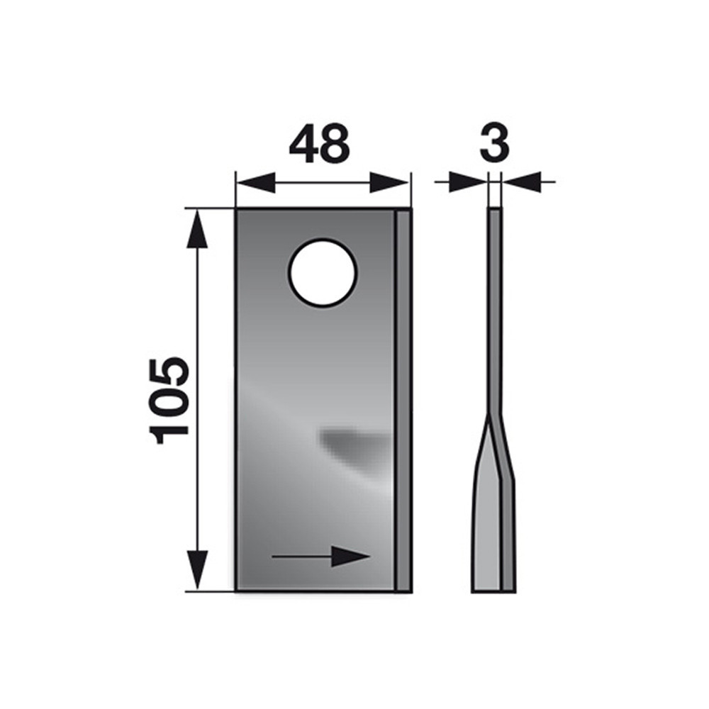 Kaszapenge készlet bal Saphir 105 x 48 x 3 mm (25 db)