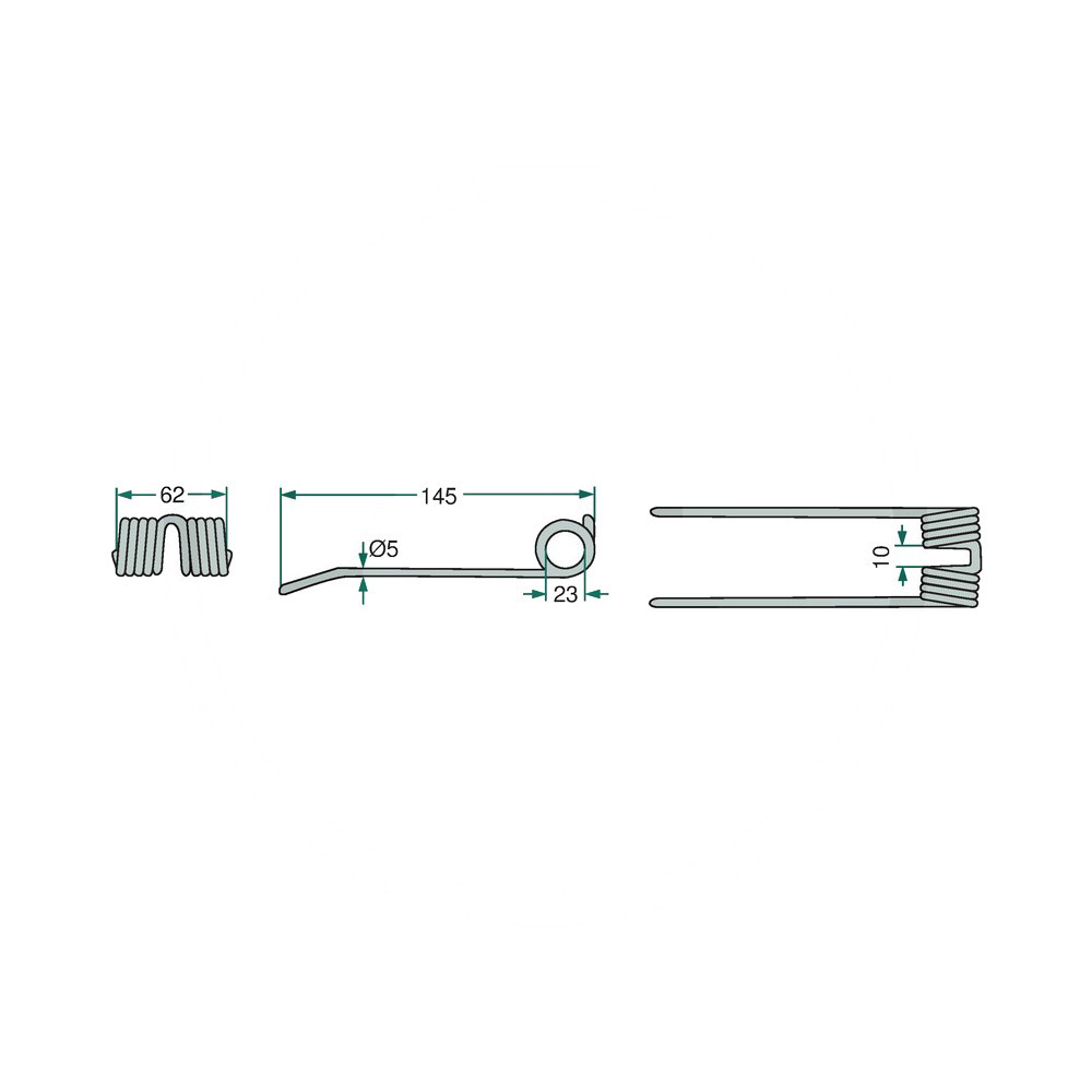 Rendfelszedő fog Strautmann 5259381480 (145 mm x 62 mm)