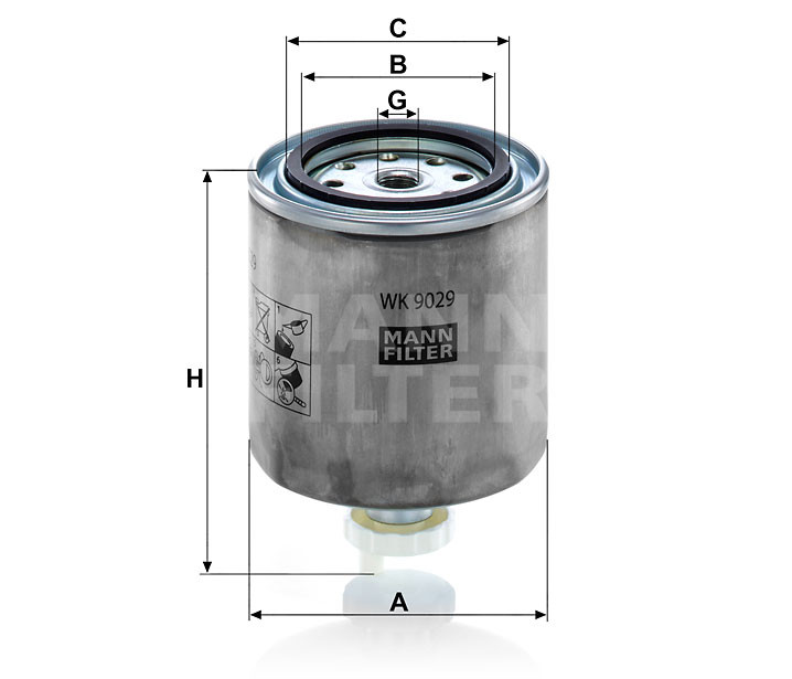 MANN FILTER Üzemanyagszűrő 565WK9029 - New Holland MANN FILTER Üzemanyagszűrő 565WK9029 - New Holland