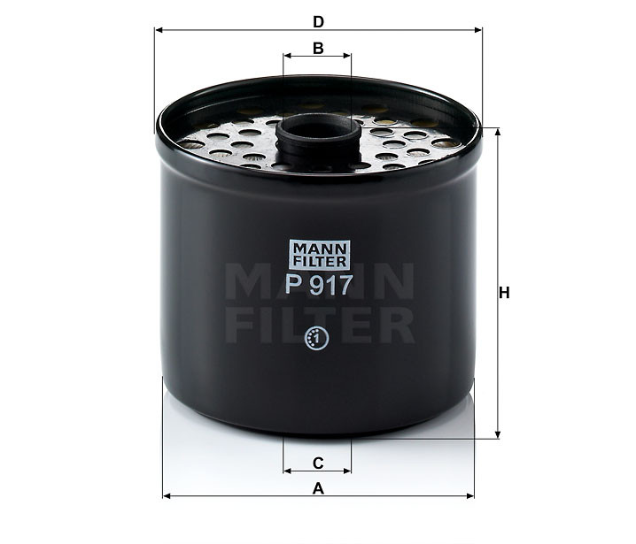 MANN FILTER Üzemanyagszűrő 565P917X - Toyota