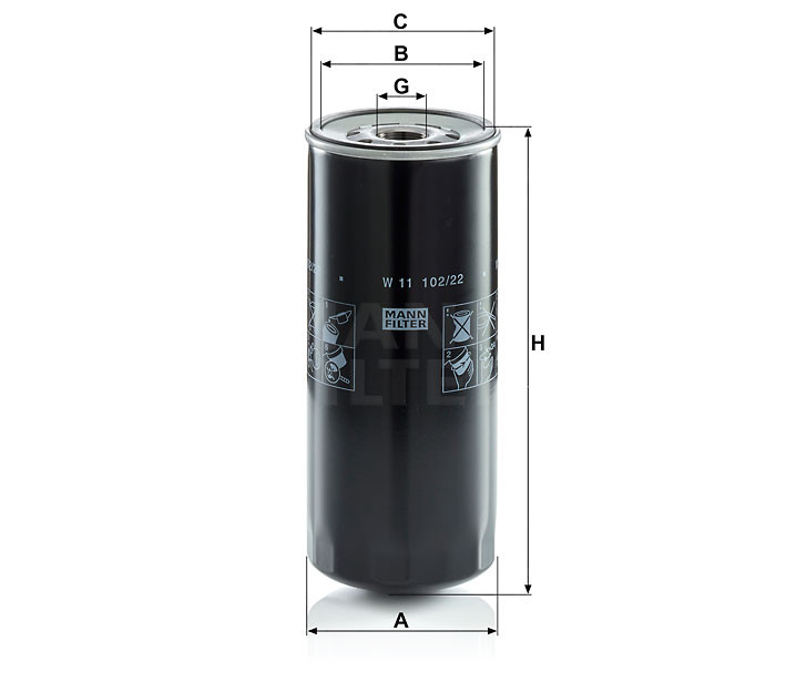 MANN FILTER olajszűrő 565W11102.22 - Ingersoll-Rand MANN FILTER olajszűrő 565W11102.22 - Ingersoll-Rand
